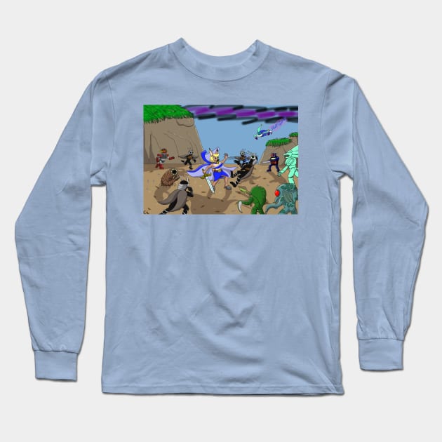 Surrounded by the Chrystalis army Long Sleeve T-Shirt by Cyborg-Lucario